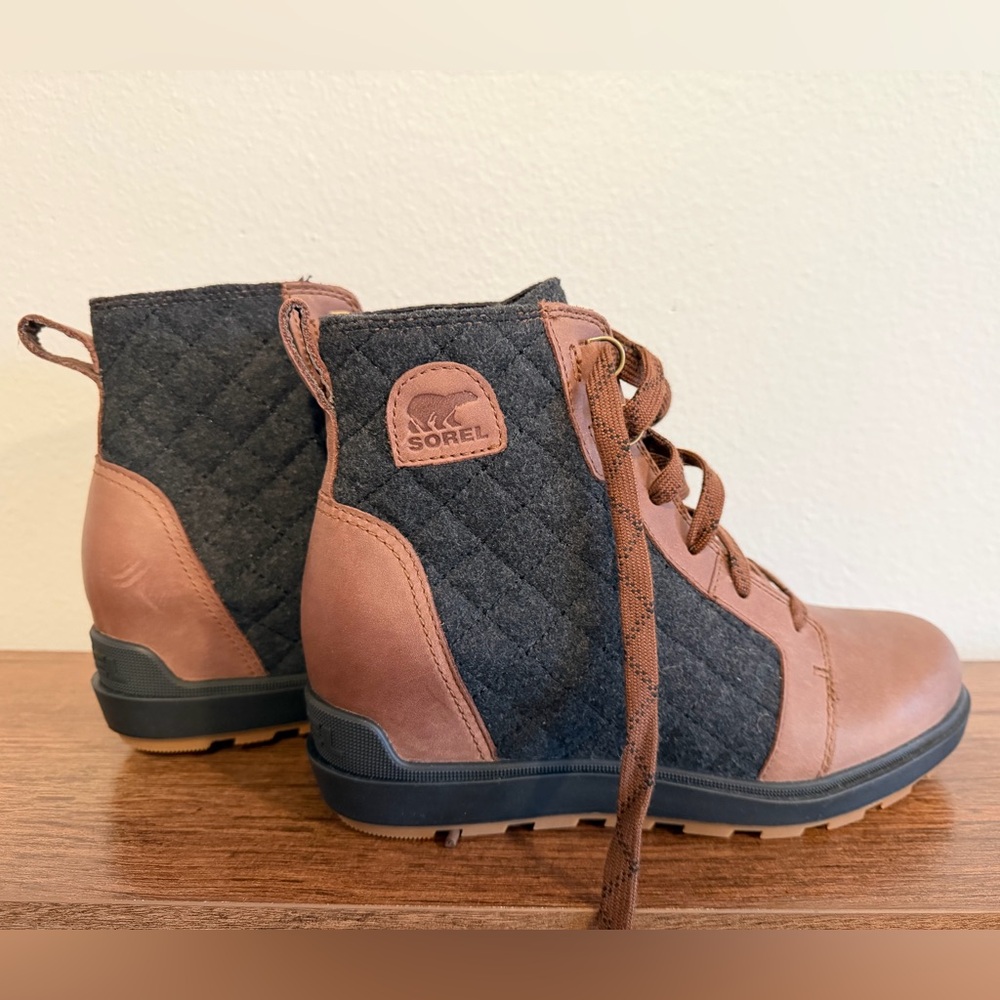 SOREL Women's Evie II NW Lace Boots Sz 8 1/2 - Picture 2 of 6